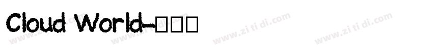 Cloud World字体转换
